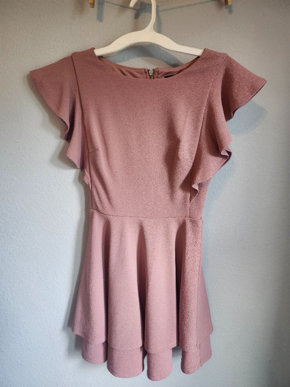 Midnight Doll’s Flutter Sleeve Double-Hem Fit & Flare Dress Size XS